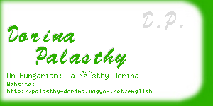 dorina palasthy business card